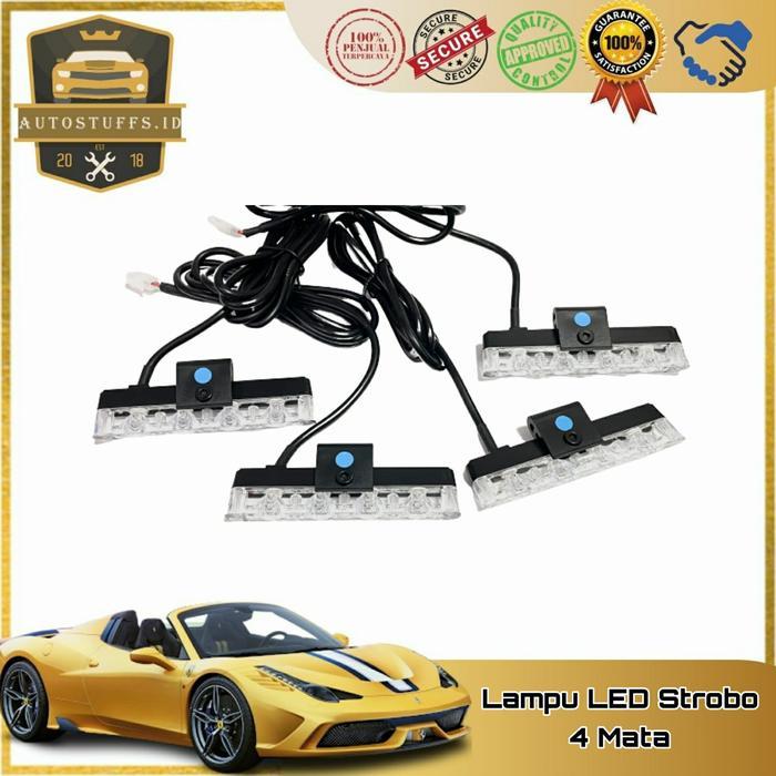 Lampu Led Strobo Grill/Lampu Led Strobo Set/Led Strobo 4 Titik++++....