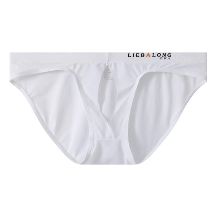 BERMUTU PRODUK TERBARU! Open Crotch Men's Erotic Lingerie Ice Silk Underwear Men Sexy Briefs Low