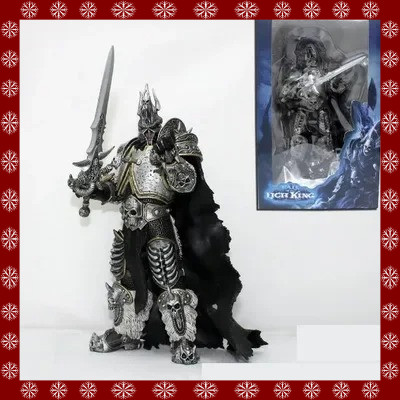 World of Warcraft Game Figure 16cm Lich King Arthas Death Knight Standing Frostmourne Desktop