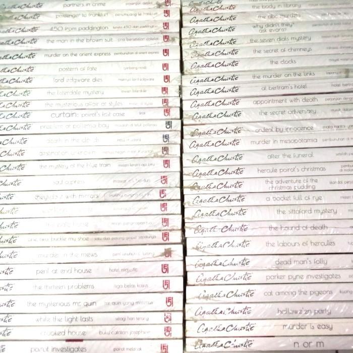 NEW Buku Agatha Christie Cover Baru FullSet 80Buku Original Segel Gramedia