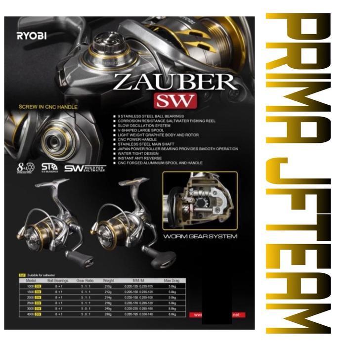 Reel Ryobi Zauber Sw Zauber Lt 3000 & 4000