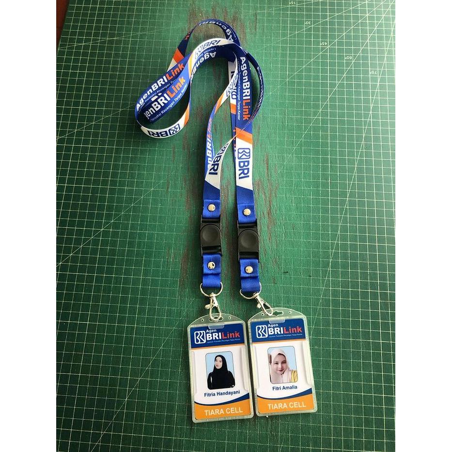 LANYARD BRILINK CETAK 2 SISI FULL COLOR + ID CARD BRILINK CUSTOM
