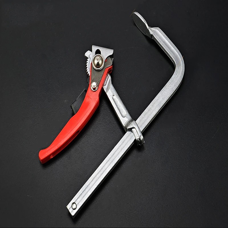 4 Style Ratchet Fast F Clamp For Guide Rail System All-Steel Forged Guide Rail Clamp Carpenter Fixed
