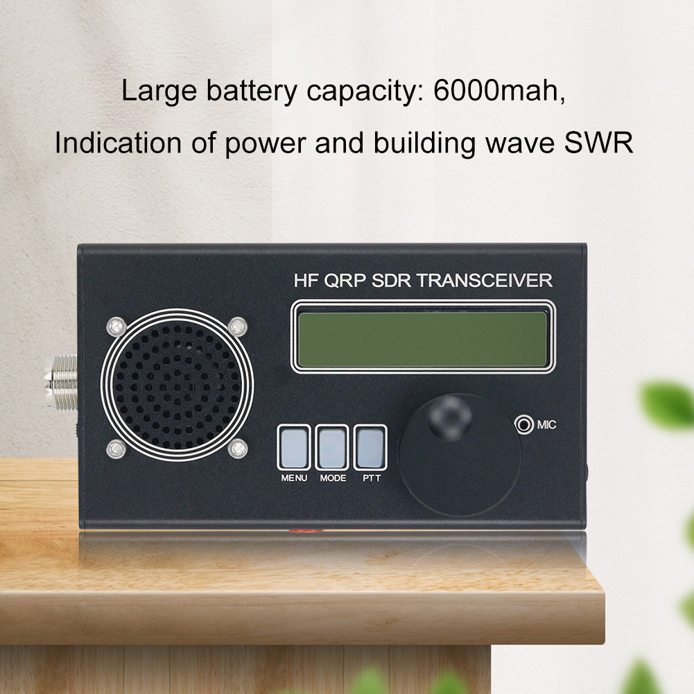 USDR/USDX Radio Transceiver Built-In 6000mah Battery SSB CW QRP Transceiver CW Volume Adjustable