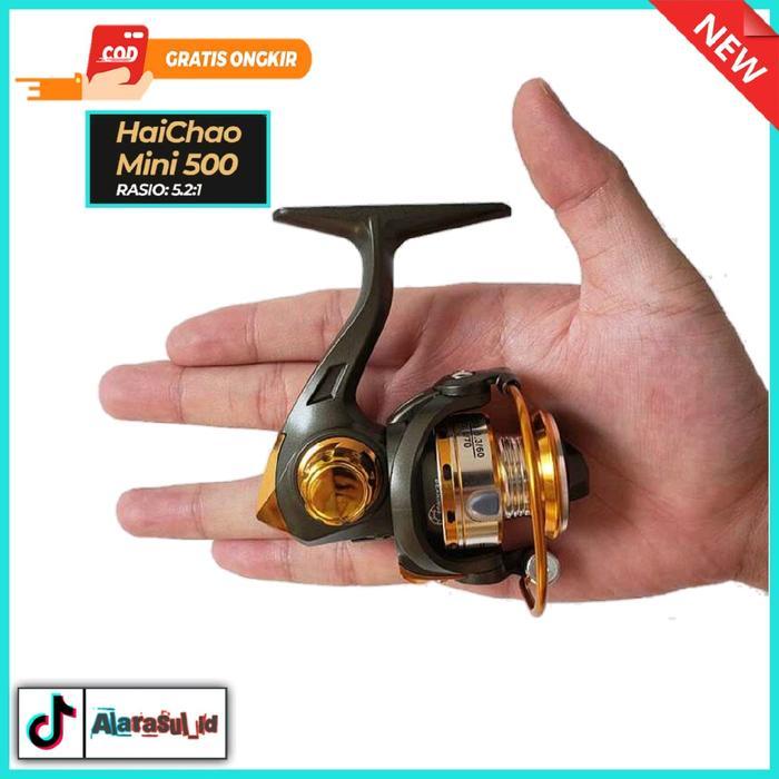 Terlaris Reel Mini Riil Pancing Mini 500 Reel Pancing Spinning Fishing Reel Kumparan Pancing 5.2:1