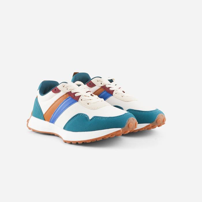 Jackson Kids Spy Sepatu Sneakers Anak Tali dengan Warna Beige Tosca - Ukuran 33 Sepatu Sneakers Anak