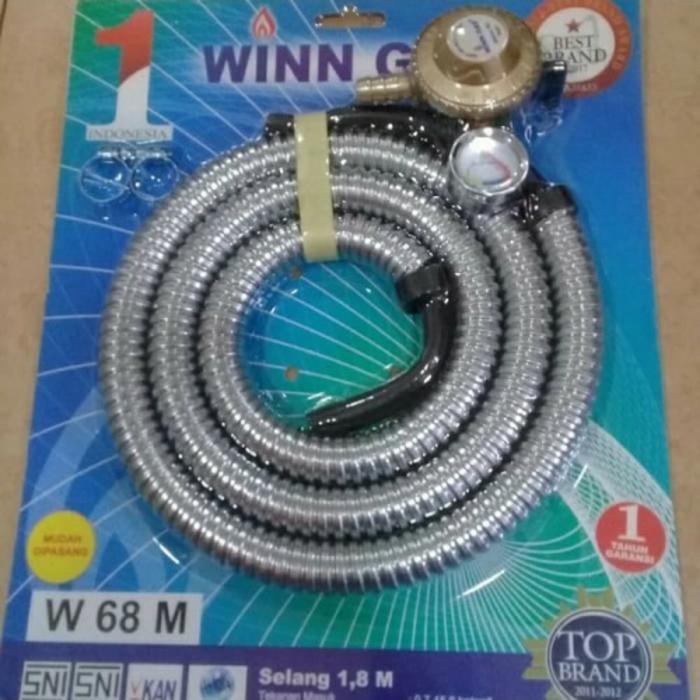 selang gas regulator paket regulator gas selang flexible win gas