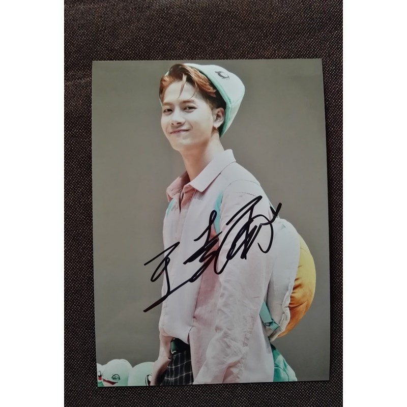 hand signed Jackson Wang GOT7 autographed photo 5*7 free ship 112018A