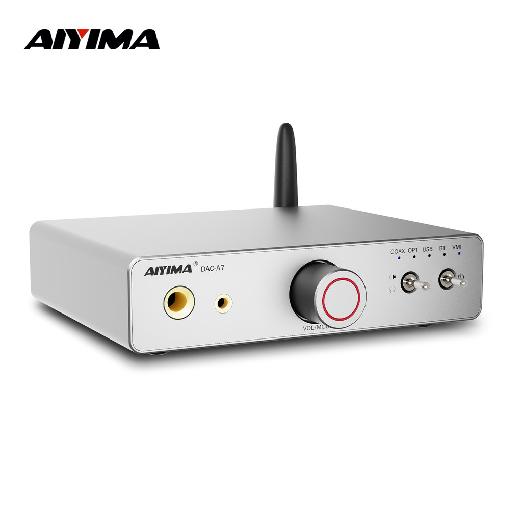 AIYIMA DAC-A7 Mini Stereo Audio USB Decoder Headphone Amplifier Bluetooth 5.4 ES9038Q2M for