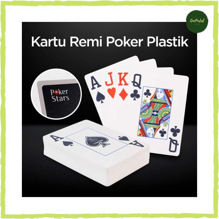 Kartu Remi Poker / Poker Card Waterproof Plastik