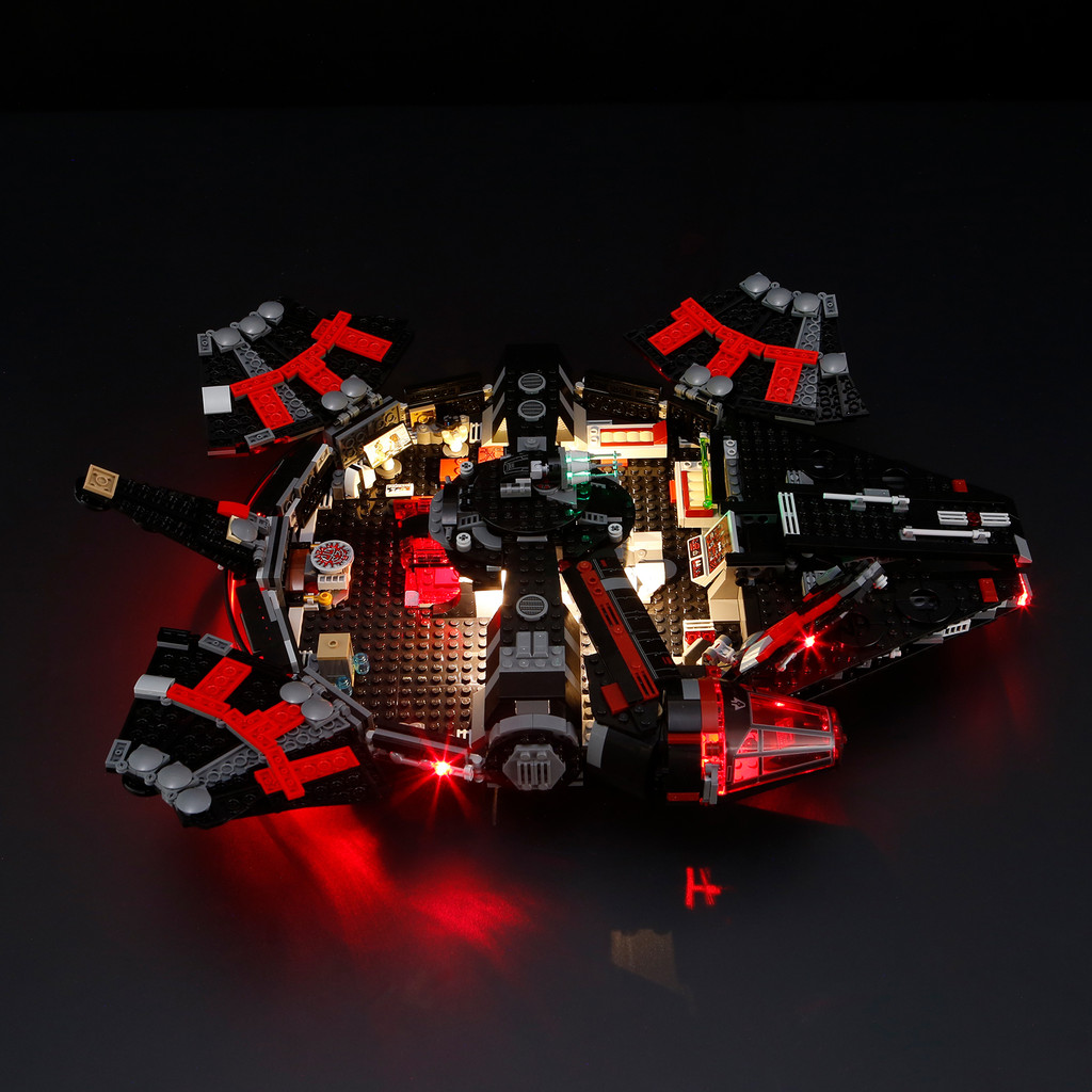 Hprosper 5V LED Lighting (No Model) For LEGO 75389 Star Wars The Dark Falcon Decorative Lamp With