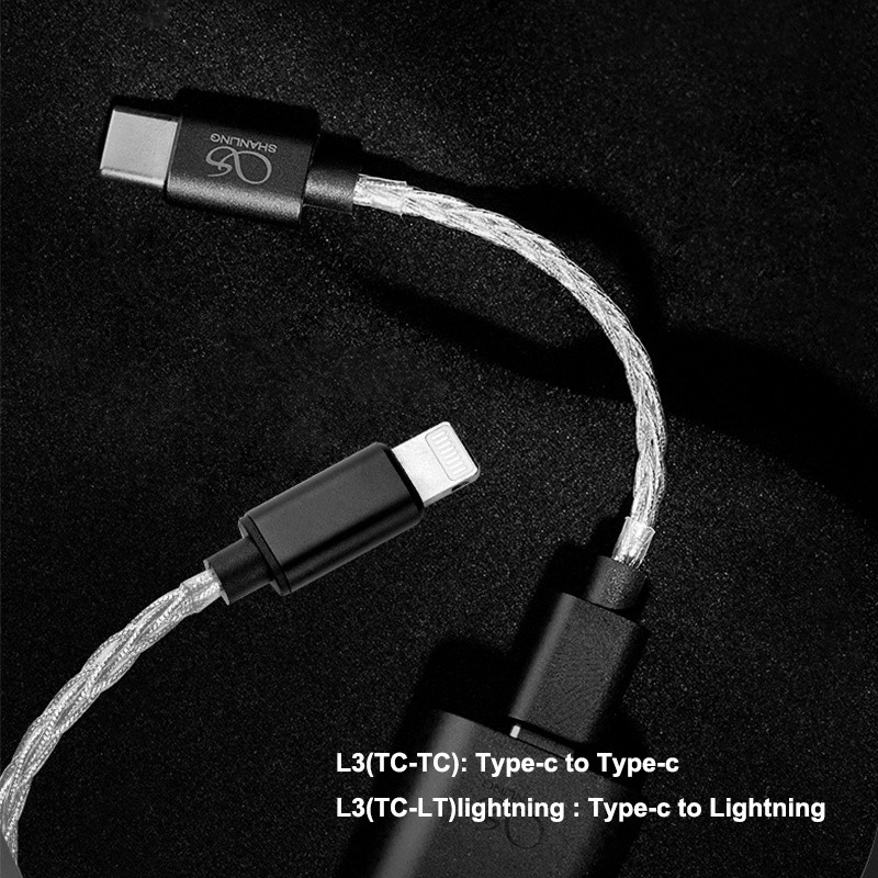 SHANLING L3 USB-C to USB-C Neotech Pure Silvel Cable Audio Lines for UA3/UA5 DAC