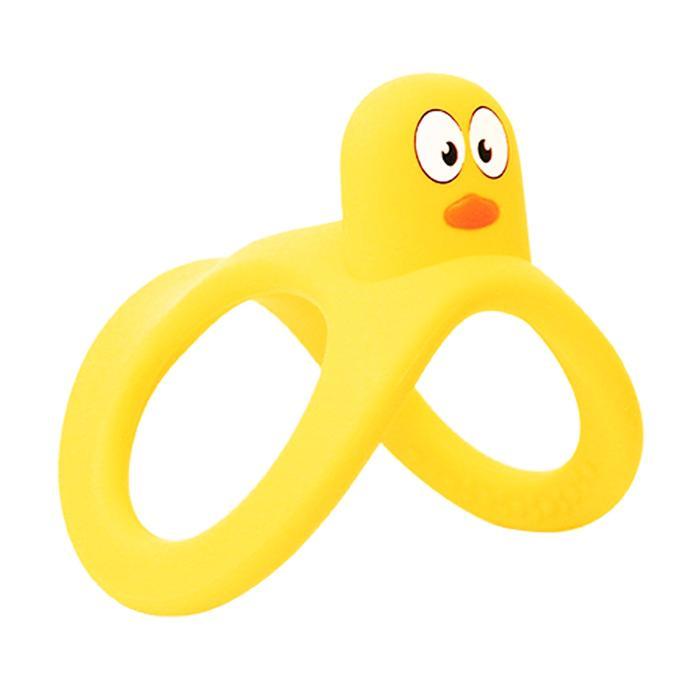Mainan Bayi Teether Bebek Kuning Roly Poly - Teether Bayi 3 Bulan+