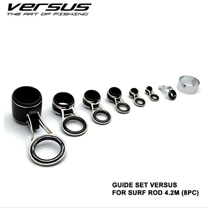 Versus Ring Guide Set CNC Surf Rod Telescopik Joran Pasiran Surf Panjang 360-420 cm Ring Lipat Cocok