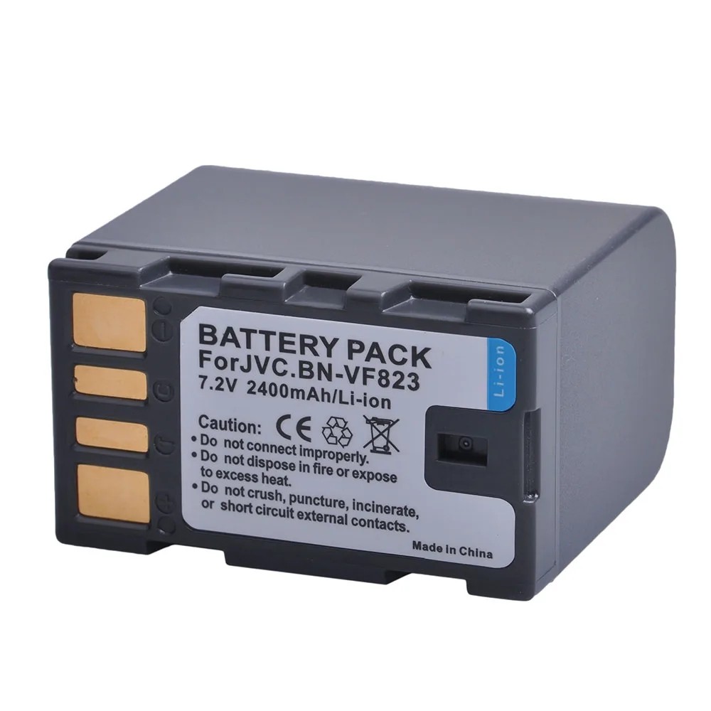 2400mAh BN-VF823 Battery+Charger for JVC BN-VF808 BN-VF808U GZ-MG130 GZ-MG131GZ-MG132 GZ-MG134
