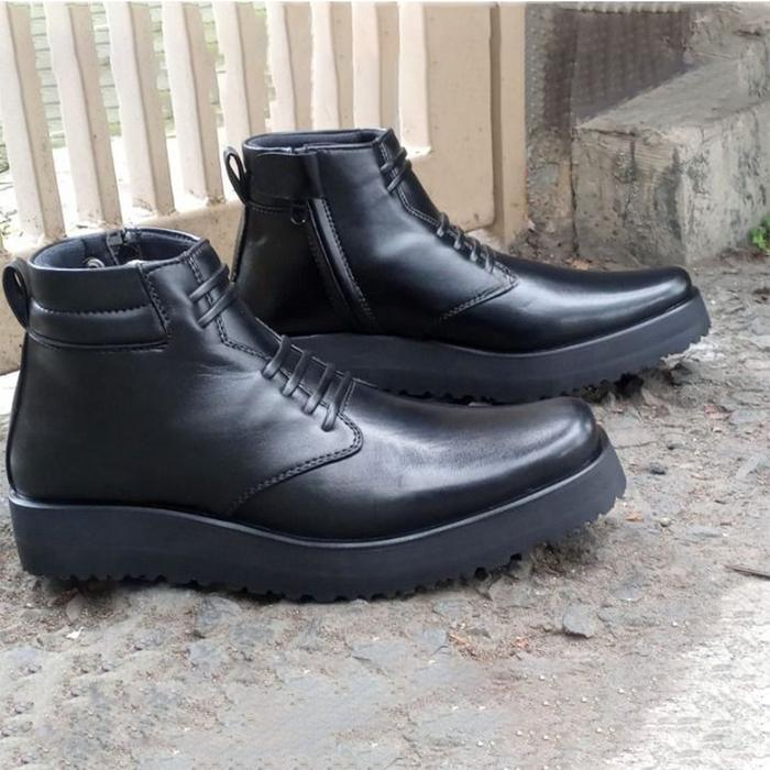 TERLARIS Sepatu PDH polri perwira tni security terbaru 2022 Sol Tebal kulit sapi dop semir