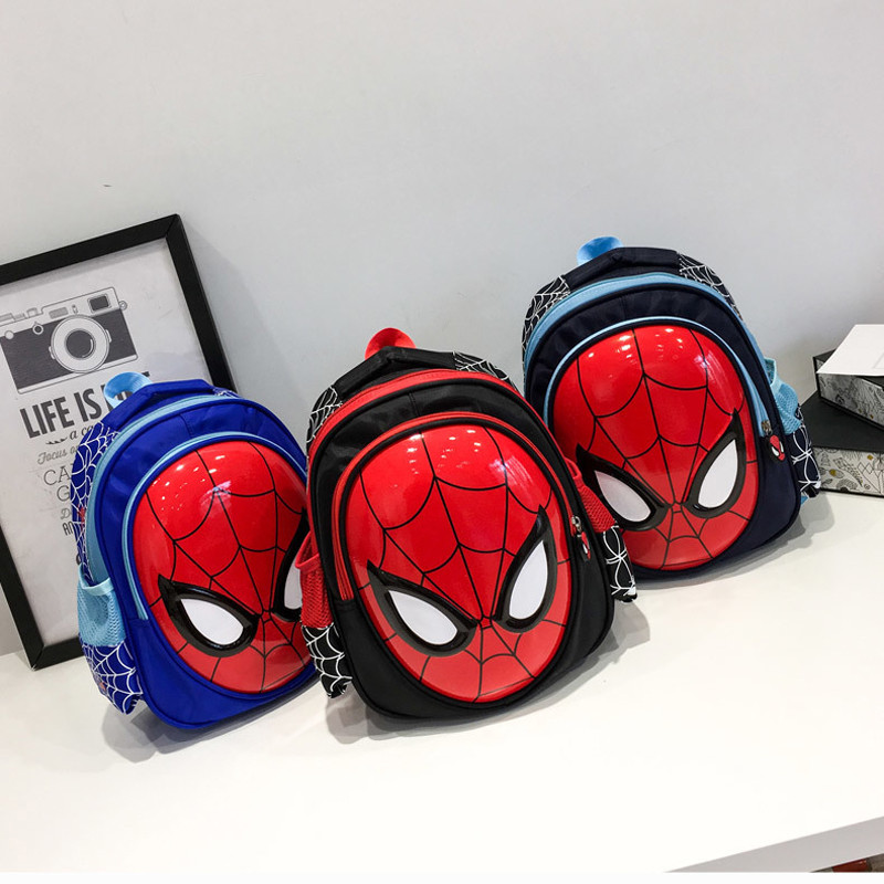 New Marvel cartoon Spider-Man Bagpack School Bag New Kindergarten Baby Children's Small Backpack