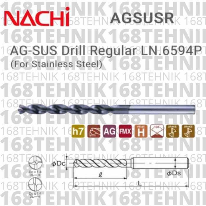 Mata Bor Stainless Nachi 5Mm / Nachi Agsus 5Mm / Mata Bor Ag Sus Nachi