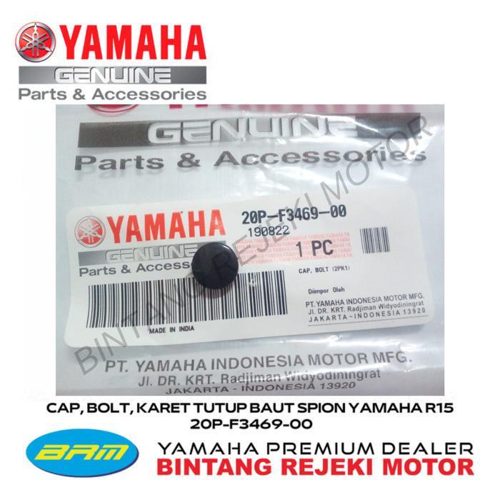 CAP, BOLT, KARET TUTUP BAUT SPION YAMAHA R15 20P-F3469-00 OK.
