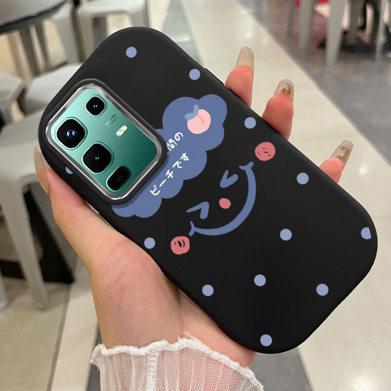 Casing Hp Untuk Infinix Note 50 4G Note 50 Pro 4G Note 50S 5G Note 50X 5G Case Japan Style Peach Kas