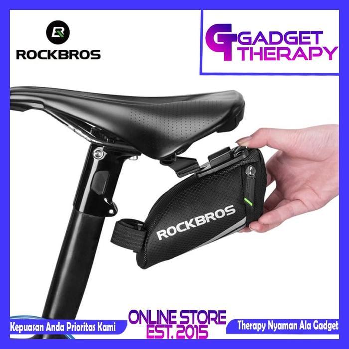DISKON Rockbros Tas Sadel Jok Seatpost Sepeda MTB Gunung Lipat Waterproof READY STOCK