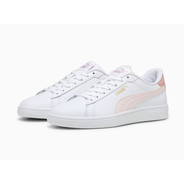 PUMA Sepatu Sneakers Puma Smash 3.0 L Puma White-Frosty Pink- 390987 12