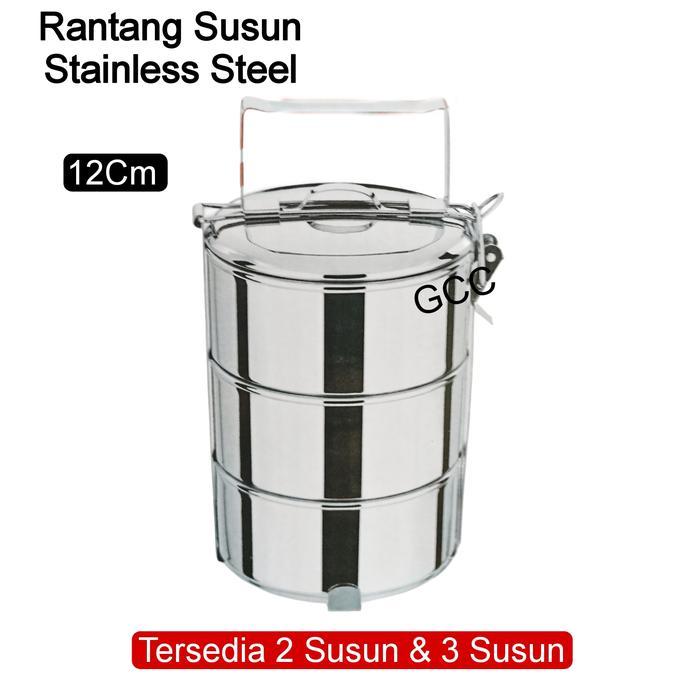 Rantang Susun Kecil Stainless Steel 12 Cm Rantang Bekal Susun Stainless Steel Tempat Penyimpanan