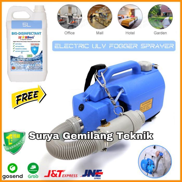 ` Mesin Fogging Uap Kabut Disinfektan Ulv Cold Fog Machine Fortable