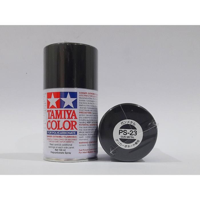 TAMIYA PS-23 GUN METAL POLYCARBONAT SPRAY PAINT