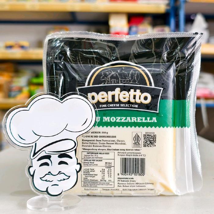 Perfetto Mozarella 250Gr Keju Mozarella / Mozarella Cheese Perfetto 250Gr