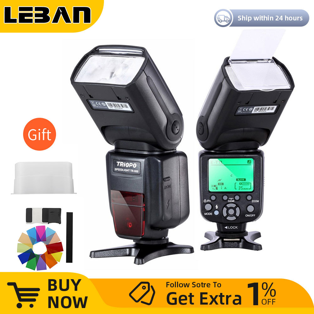 TRIOPO TR-988 TTL HSS High Speed Sync Camera Speedlite Flash for Canon and Nikon 6D 60D 550D 600D