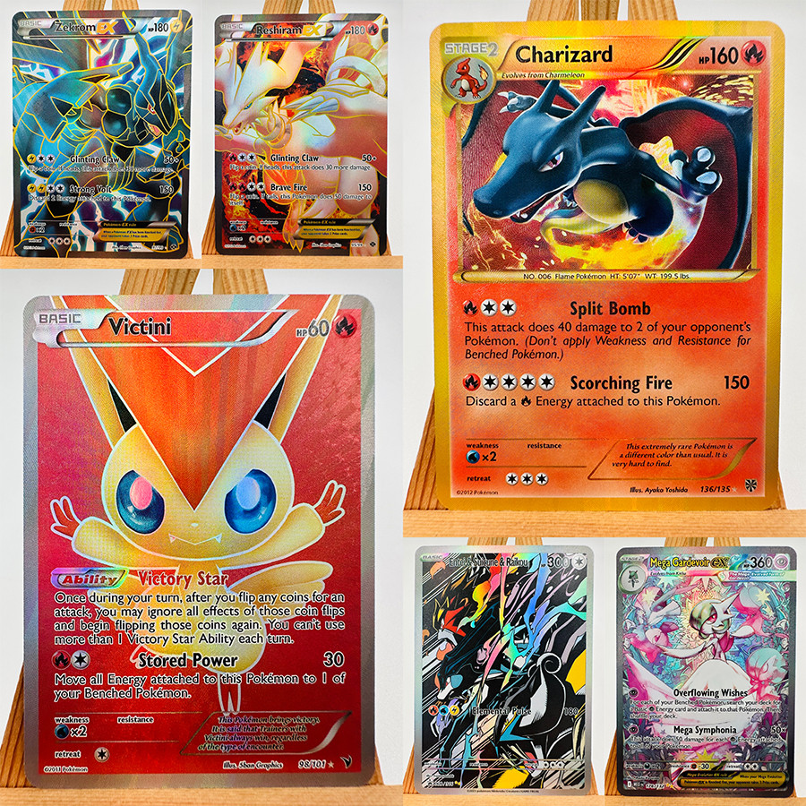 PTCG Charizard Victini Gardevoir Sexy Cynthia Toys Hobbies Hobby Collectibles Game Collection Anime