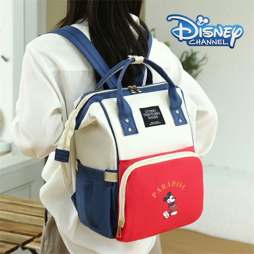 Mickey Mouse Style Mouse Backpack Disney Merch Diaper Backpack Large Capacity Maternity Baby Care