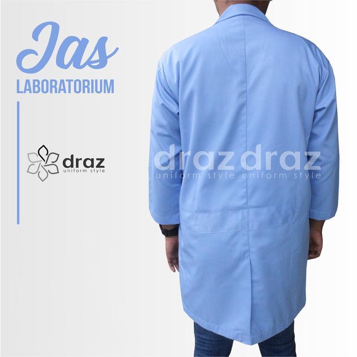 JAS LAB, JAS LABORATORIUM, JAS LAB BIRU MUDA, JAS LAB LENGAN PANJANG, - S