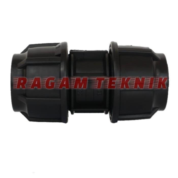 HDPE Soket 2" Straight Coupler 63 mm Socket PE Polos