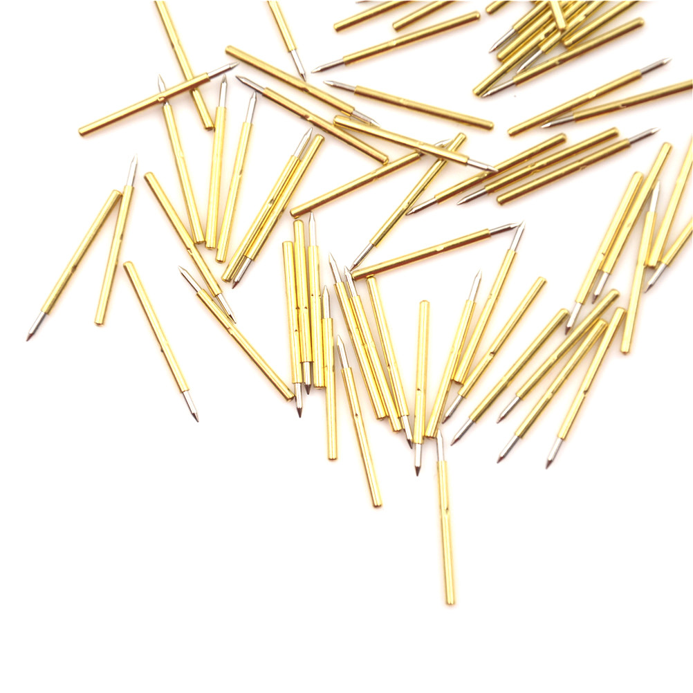 100pcs P75-B1 Dia 1.0mm Cusp Spear Spring Loaded Test Probes Pogo Pins Tools Accessories