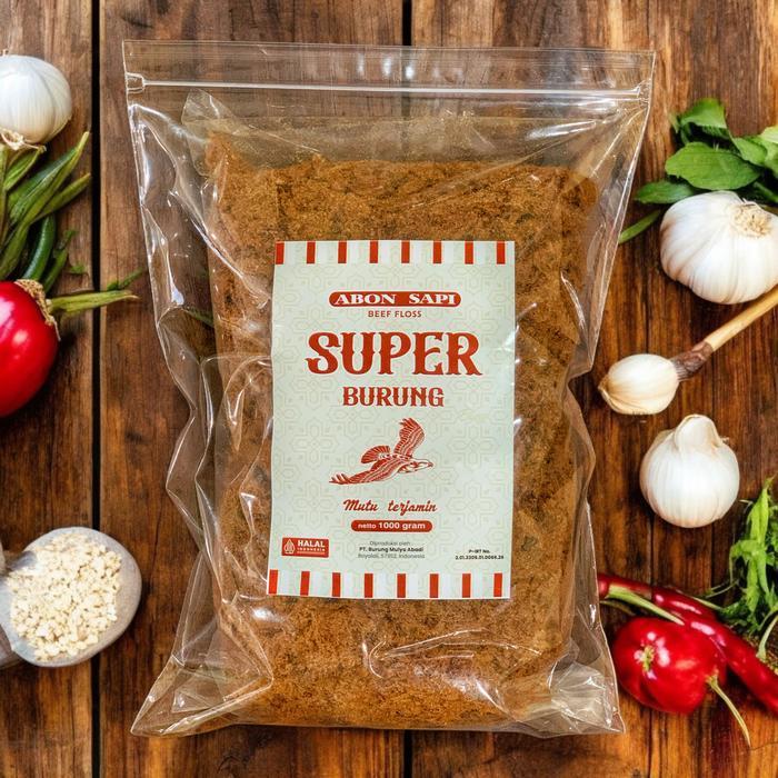 Promo Abon Sapi Super Cap Burung Elang 1000 Gram / 1 Kg Boyolali Terlaris