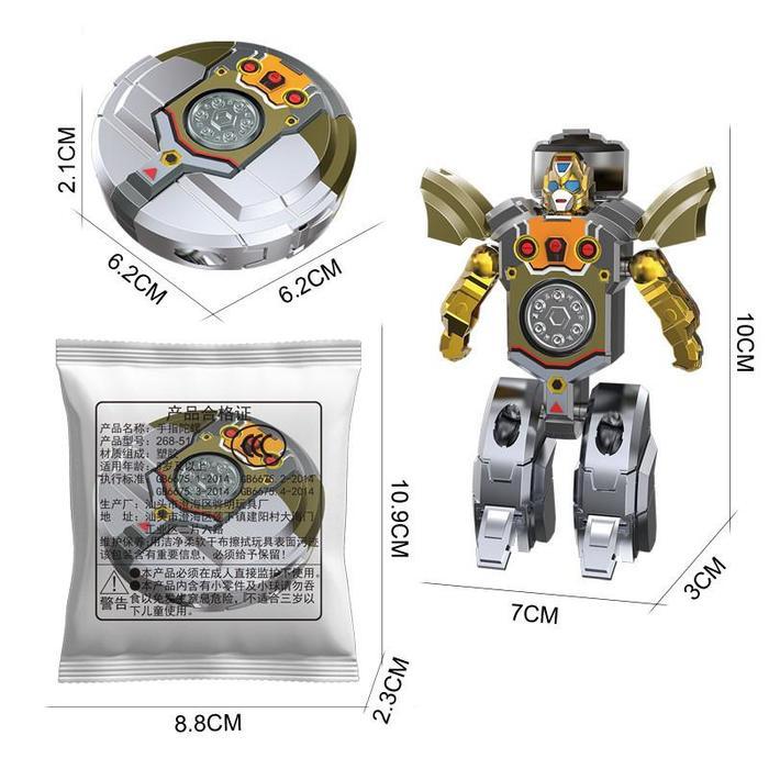 Axion Iron Toys - Fidget Spinner Transformer Toys / Fingertip Gyro Robot Toys / Mechanical Gyro