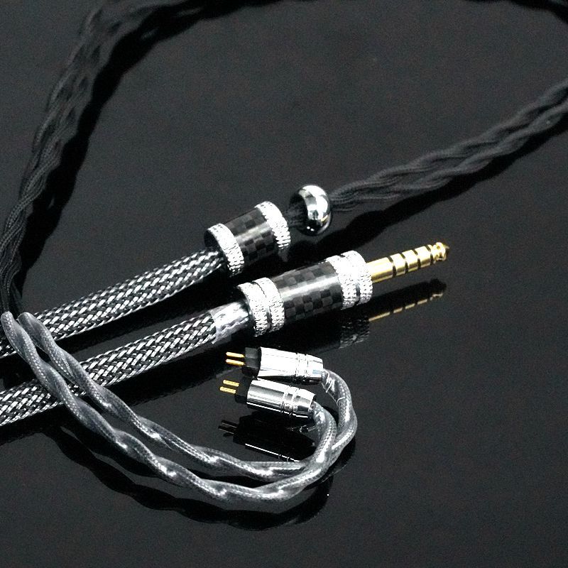 XINHS S100 Black Pearl Earplug IEM Replacement Cable High Purity Single Crystal Copper Double Layer