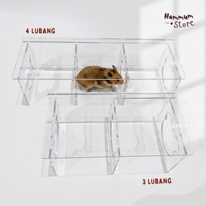 Terlaris Tunnel Hamster Akrilik Terowongan Hamster Underground Platform Akrilik Hamster