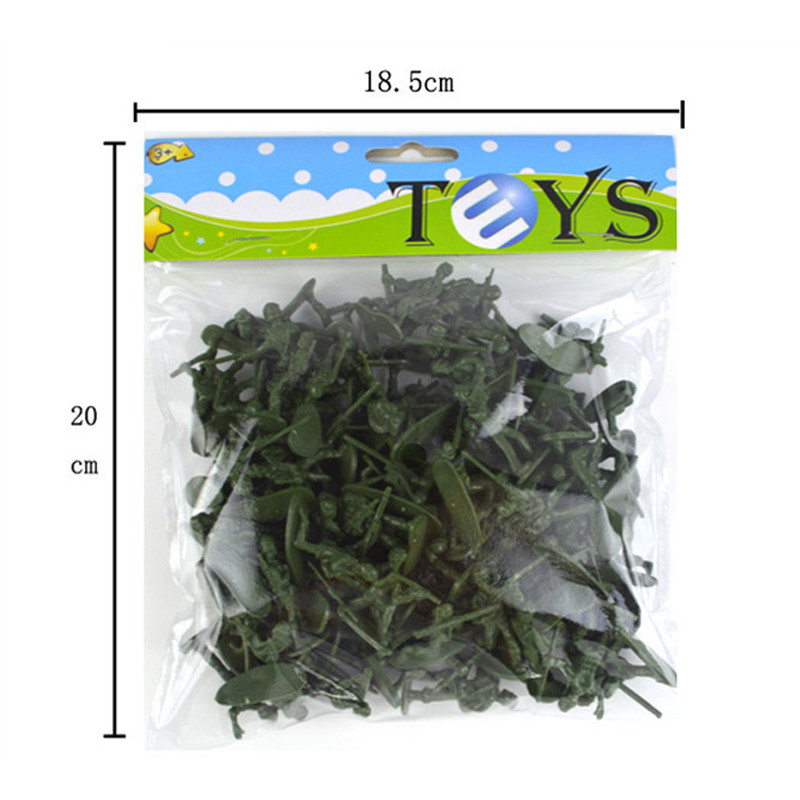 100 Pcs Army Men Toy Military Model Sets Of Toys Army Plastic Soldier Figures Accessories Toy