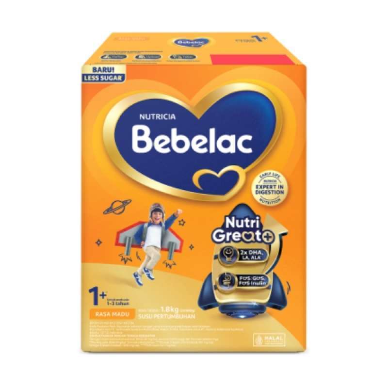 bebelac 1 + susu pertumbuhan madu 1 kg