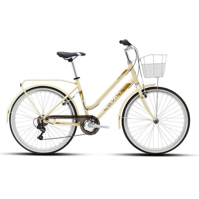 Sepeda mini 26 inch ctb polygon dewasa keranjang city bike operan gigi 7 speed shimano high quality 