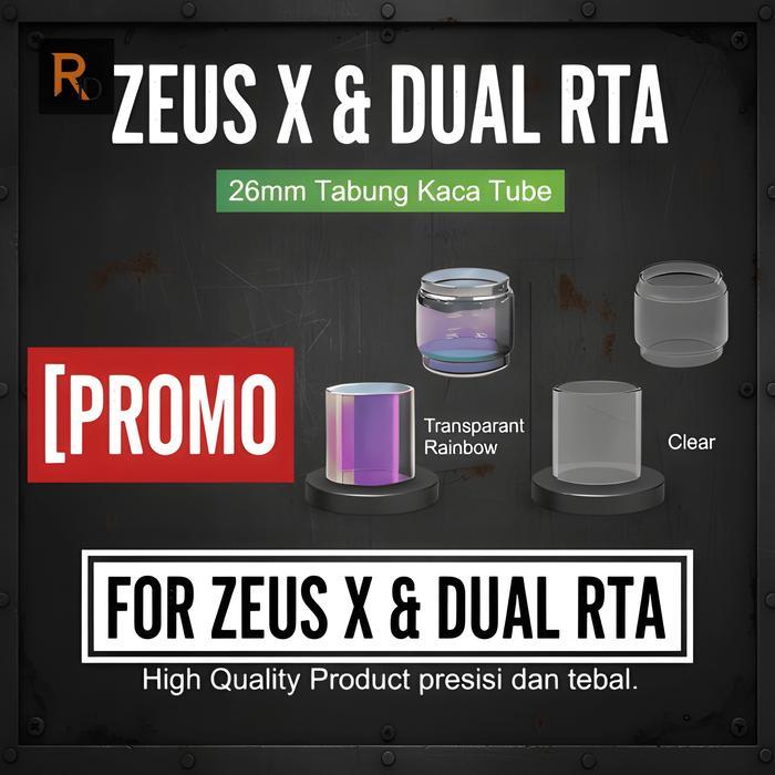 ASLI [BEST SELLER] Fat Boy ZEUS X RTA Replacement Glass kaca cembung bubble READY STOCK
