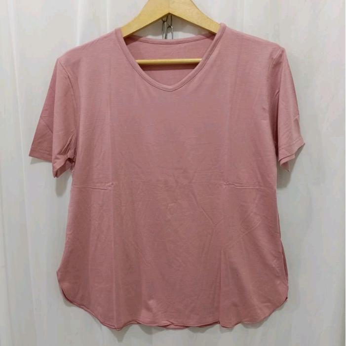 STOK TERBATAS kaos atasan wanita neci lengan pendek Baju Cewek Polos Santai tiktok shop
