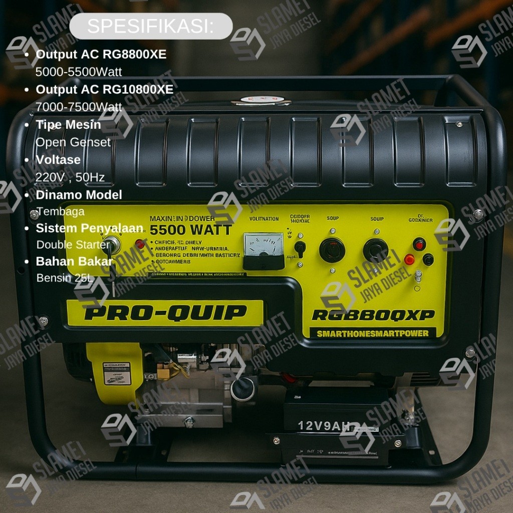 Genset Pro-Quip Newtek RG4800XP / RG8800XP / RG10800XP - 3000Watt / 5500Watt / 7500Watt