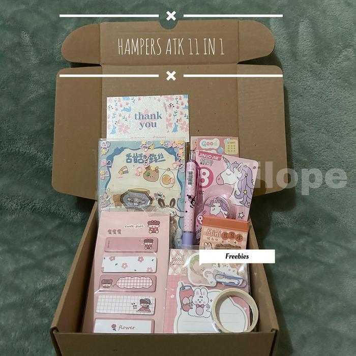 TERMURAH VILOPE - SET ALAT TULIS 11 IN 1 / STATIONERY KIT / HAMPERS ALAT TULIS / KADO GIFT ALAT