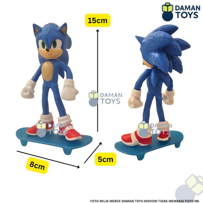 HOT SALE FIGURE SONIC THE HEDGEHOG TAILS SHADOW KNUCKLES SKATEBOARD TERMURAH