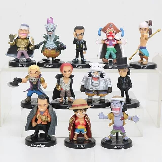 HOT SALE TERLARIS FIGURE ONE PIECE SET 12 PCS BAHAN PVC TERMURAH