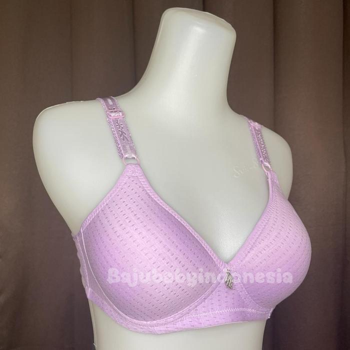 BBI BH pakaian dalem motif bintik airfree bra wanita jumbo push up remaja big size sexy tanpa kawat